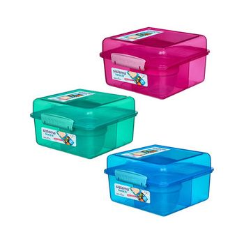 Sistema Trends lunch box Cube Max with yoghurt pot 2L