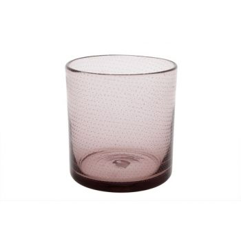 Cosy @ Home Tealightglass Bubble Pink D12xh13cm