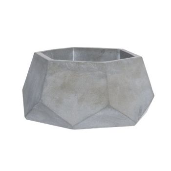 Cosy @ Home Flowerpot   Gray Hexagon Pottery D10 10x