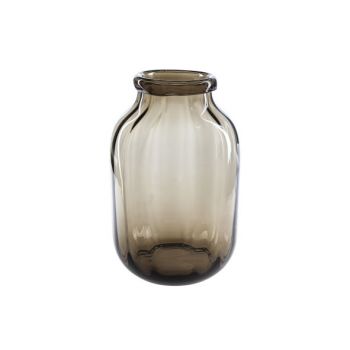 Cosy @ Home Vase Brown Round Glass 20,5x20,5xh32 Opt