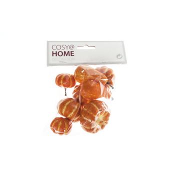 Cosy @ Home Pumpkin Set8 Orange Synthetic 3,3x3,3xh3