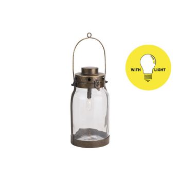 Cosy @ Home Lamp Lantern Gold 16,5x16,5xh32cm Metal