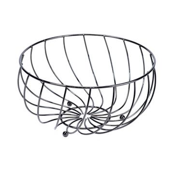Cosy & Trendy Fruit Basket Black 28x28xh14cm Round