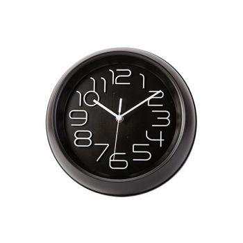 Cosy & Trendy Clock Black D26xh5,3cm Round