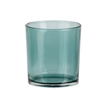 Cosy @ Home Tealight Holder Spring Blue D7xh8cm Glas