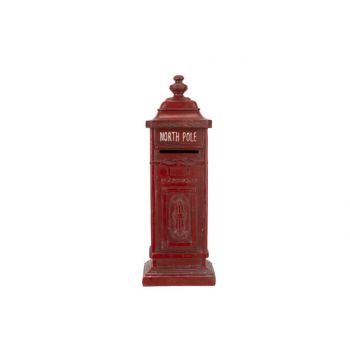 Cosy @ Home Mail Box Red 13,5x9,5xh37,5cm Resine