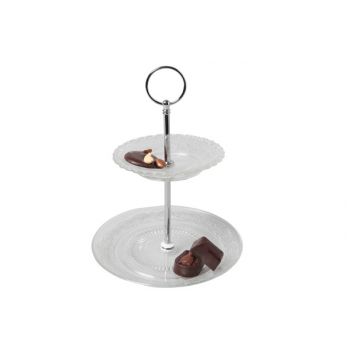 Cosy & Trendy Retro Plate Tower 2 Levels D13-18xh23.5